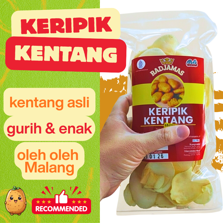 Keripik Kentang Radja Khas Malang Gurih Renyah Oleh Oleh Khas Malang 50 gram