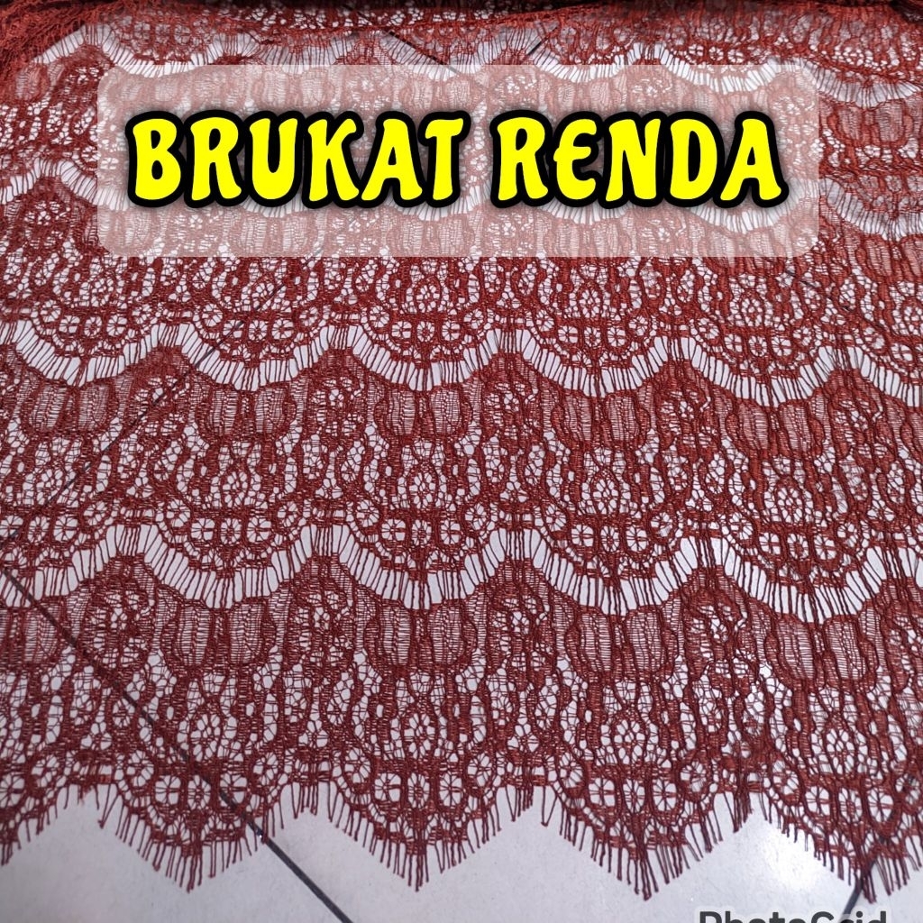 RENDA KUMIS / Brokat Renda/ Renda Pinggiran / Brokat Renda Meteran