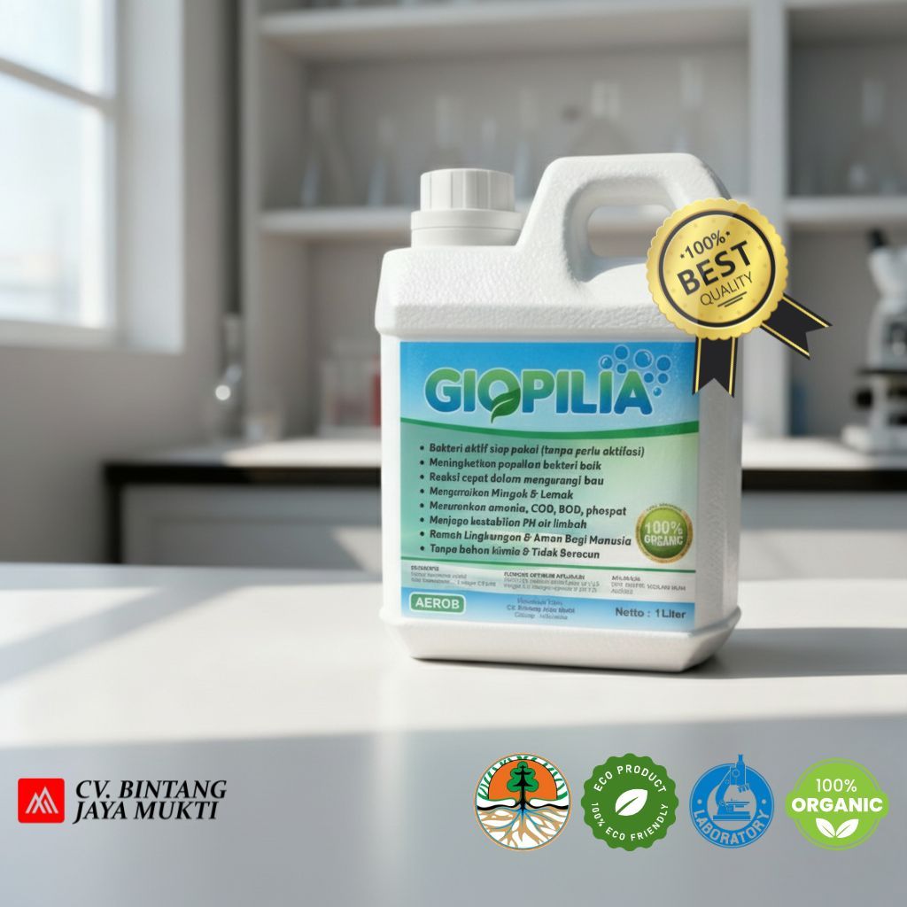 Pengurai Limbah Cair Giopilia Bahan Organik AEROB 1L