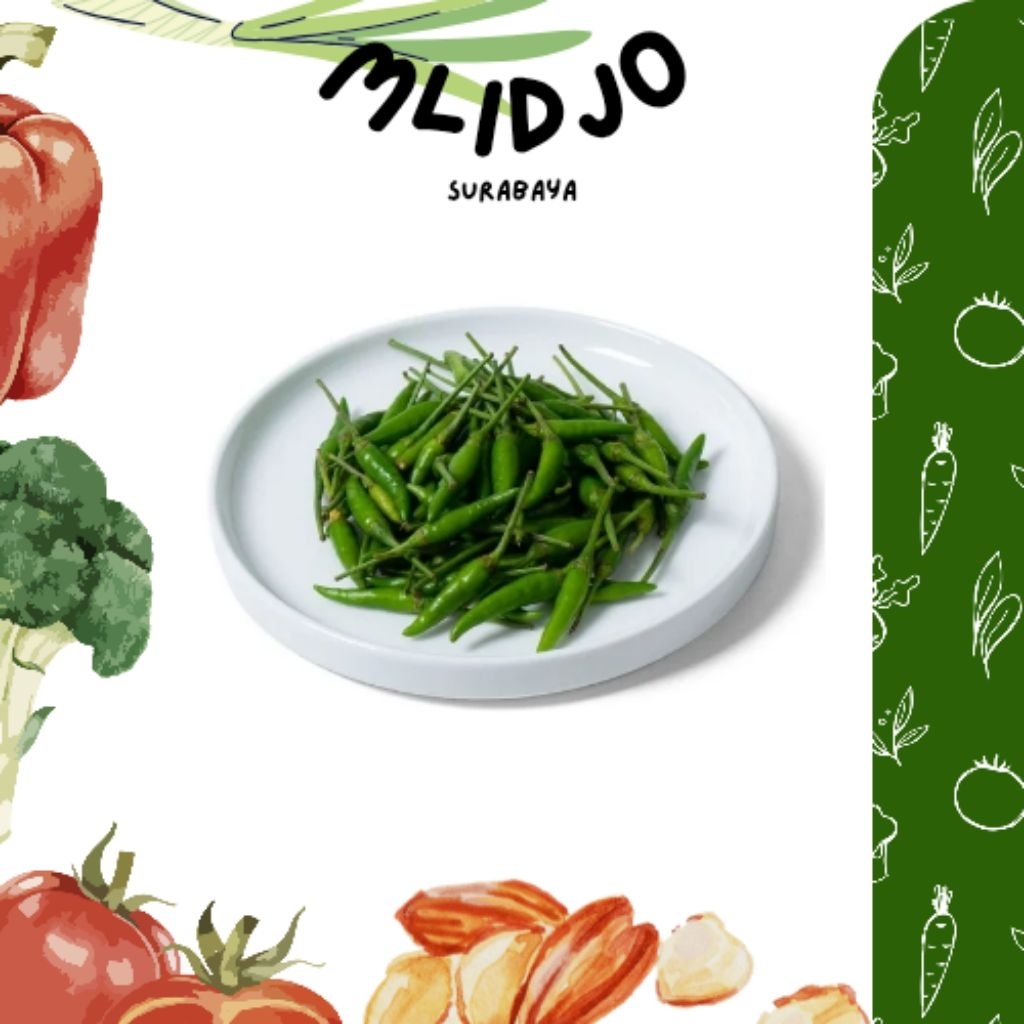 CABE CABAI RAWIT JAPLAK IJO PUTIH LALAP 100 GR