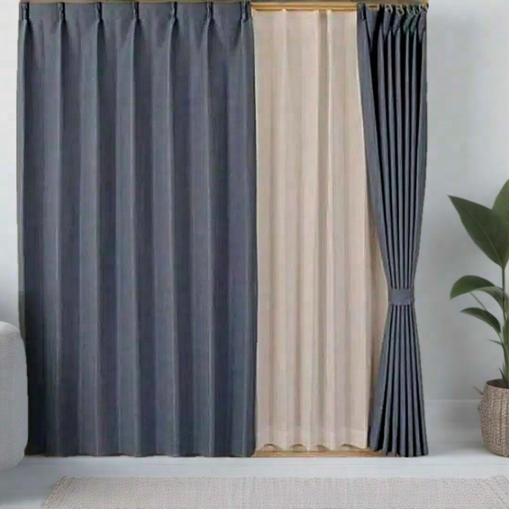 Gorden Polos Blackout Plisket Cantolan Kawat S / Gorden Plisket Cantolan Kawat,bahahan lokal premium