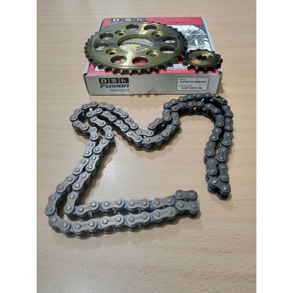 Gear Gir set Rantai SUPRA FIT NEW Ukuran 40T