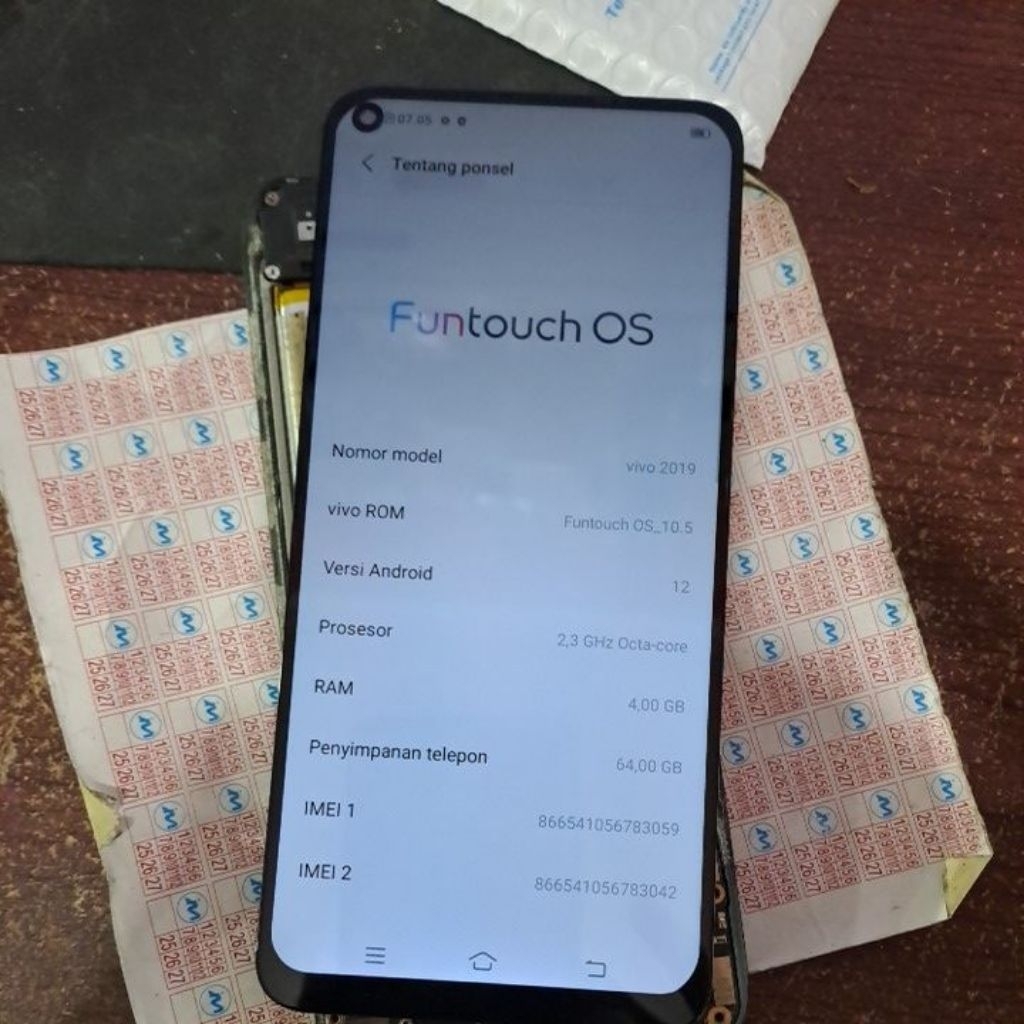 mesin saja vivo 2019(Y30)ram 4/64 normal,no pin no pola