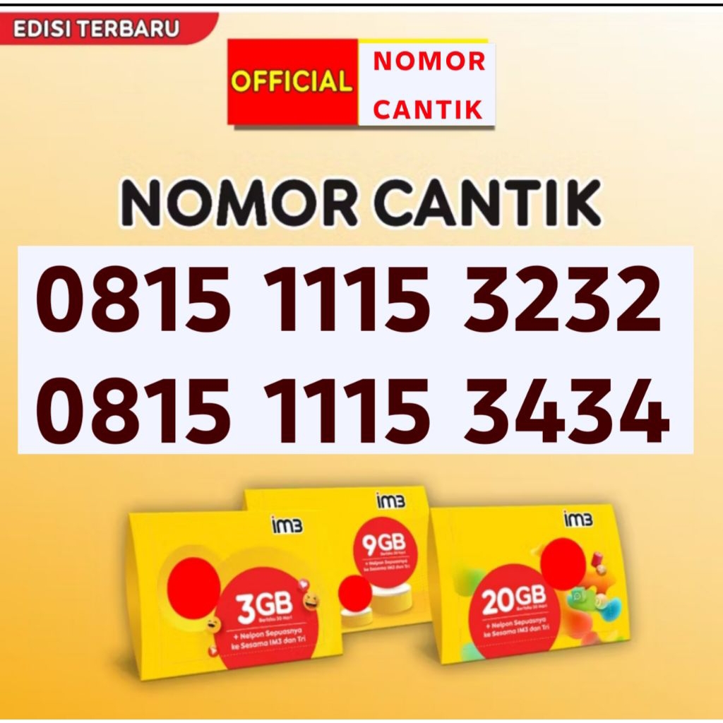 Kartu perdana indosat im3 ooredoo