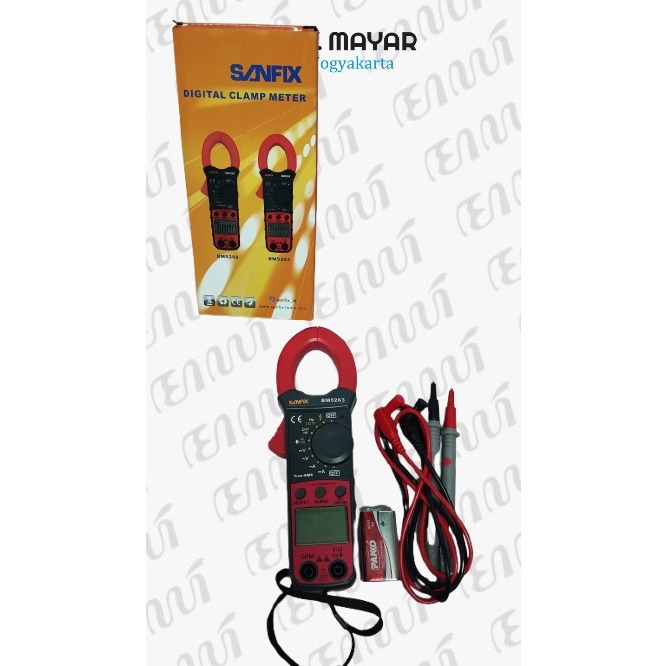SANFIX - Tang Ampere Listrik Digital | Clamp Meter | Tang Meter BM 5263