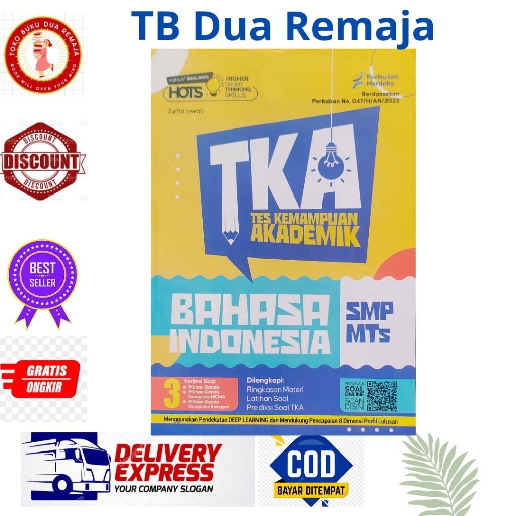 Buku TKA BAHASA INDONESIA SMP/MTs CV PUTRA NUGRAHA