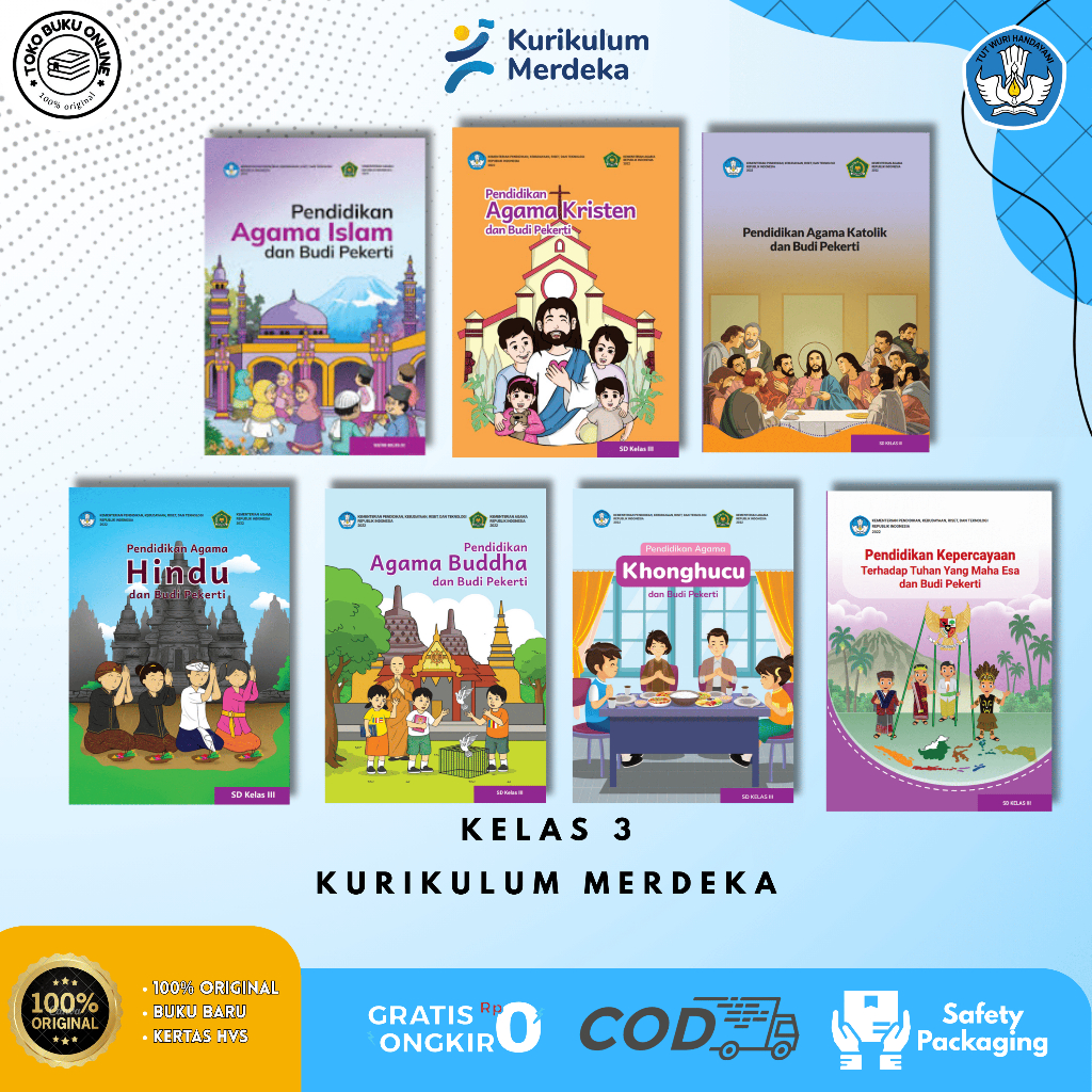 Buku Siswa Pendidikan Agama KELAS 3 SD/MI Kurikulum Merdeka - Kemendikbud