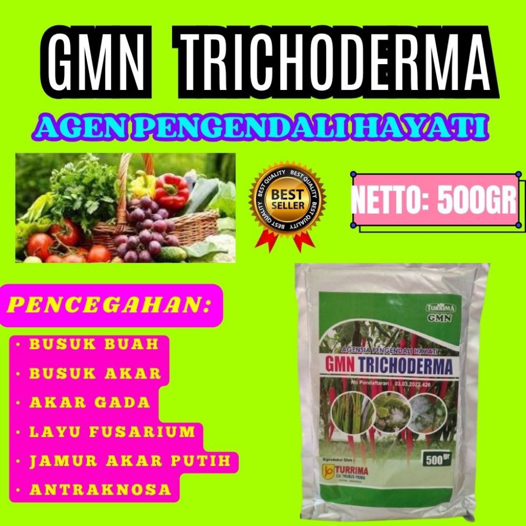 ANTI JAMUR  Trichoderma Obat, Trichoderma Obat Cabe Isi 500gram