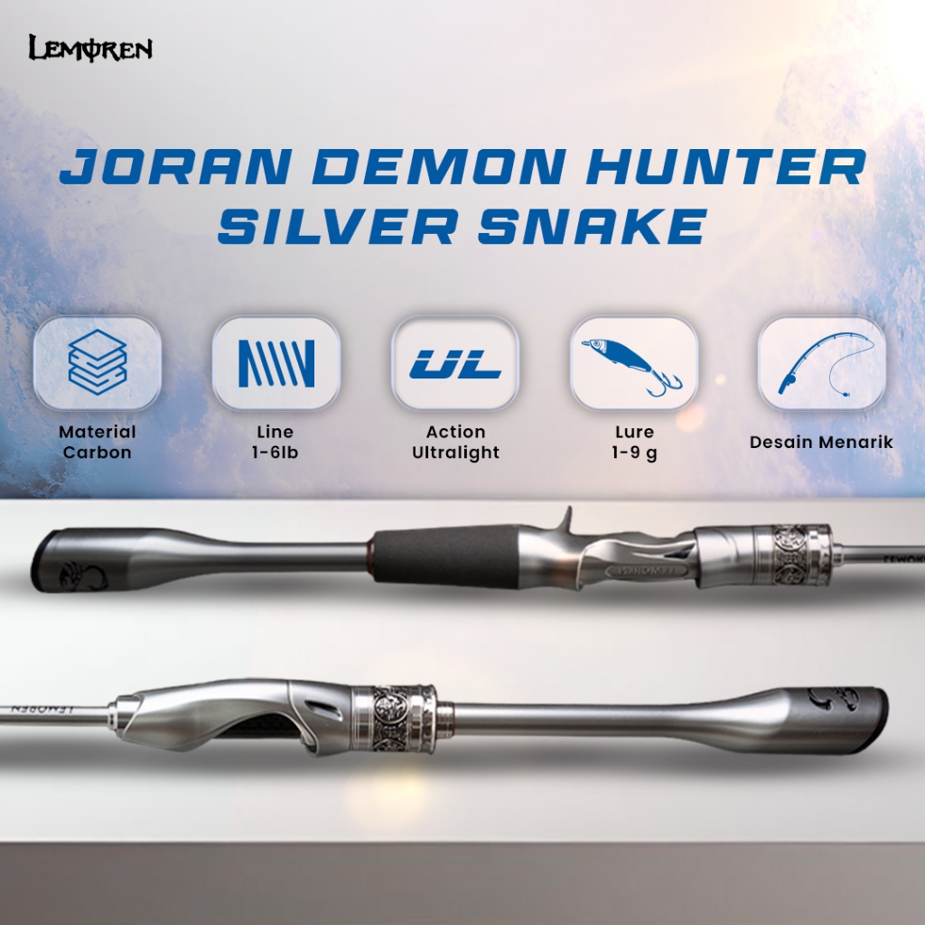 LEMOREN joran pancing ultralight 1-6LB joran pancing spinning / casting JP045