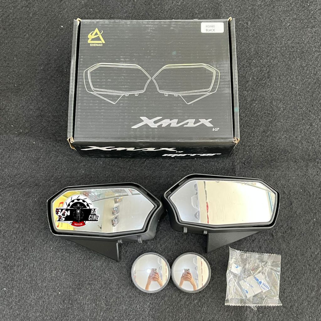 SPION MIRROR XMAX SPION BODY XMAX CONNECTED KACA PUTIH 2023-2024 NEW