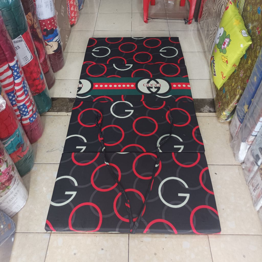 kasur lipat ukuran 90 cm / kasur busa lipat tebal 5 cm / kasur busa lipat / kasur busa single / kasu