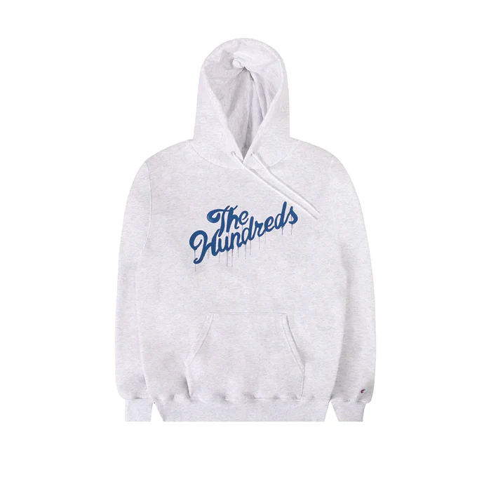 Hoodie The Hundreds Drip Slant Pullover - T23P102031-Silv Gry