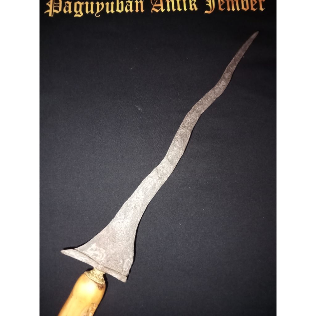 Keris Pulanggeni Luk 5 Pamor Pulotirto