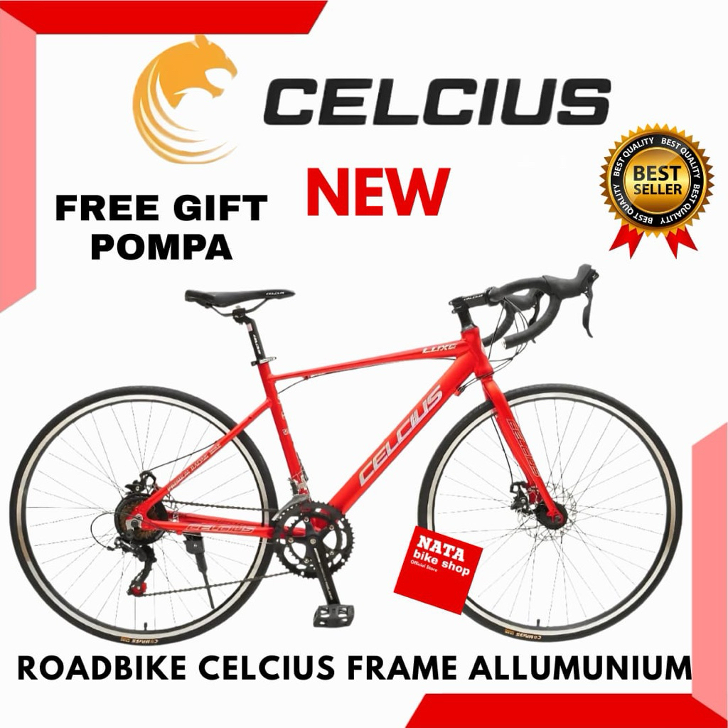 Sepeda Roadbike Balap 700c CELCIUS LUXE FRAME ALLOY New