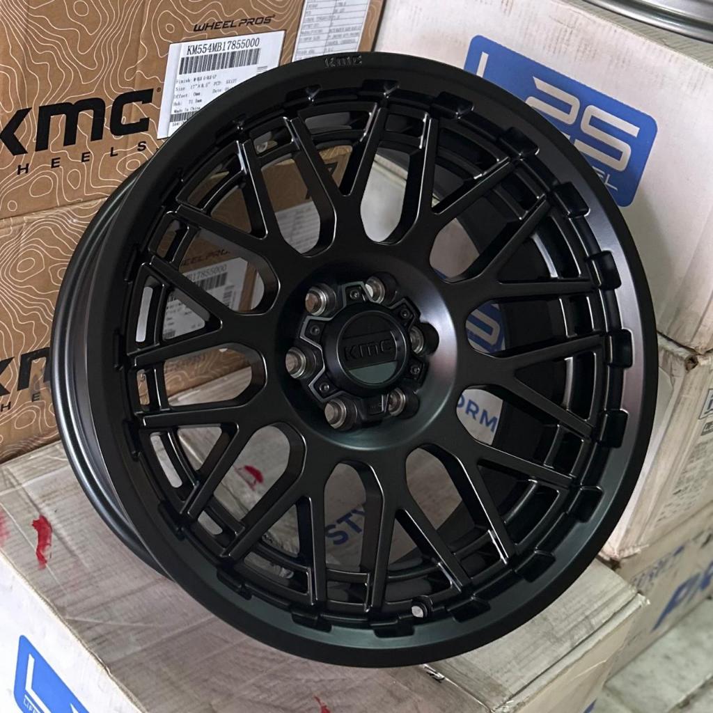 Velg KMC 722 ORIGINAL | Velg KMC Ring 18 Lebar 9 Pcd 6x114.3 Et 18 Warna Semi Matte Black | Velg Mob