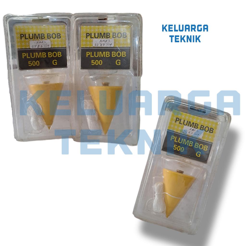 Lot Tukang / Plumb Bob Warna Kuning 500 g