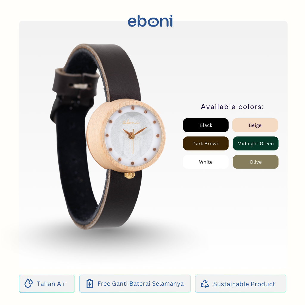 Eboni Jam Tangan Kayu Retina Series