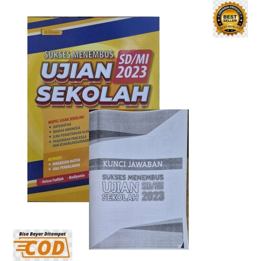 Buku Sukses Menembus Ujian Sekolah SD/MI 2023 + Kunci Jawaban | Persiapan Ujian SD Lengkap