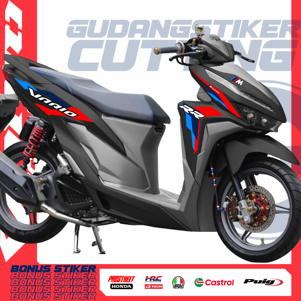 STRIPING HONDA VARIO TECHNO 125 - 150 STIKER LIVERY BMW LIS NEW HIGHQUALITY STICKER