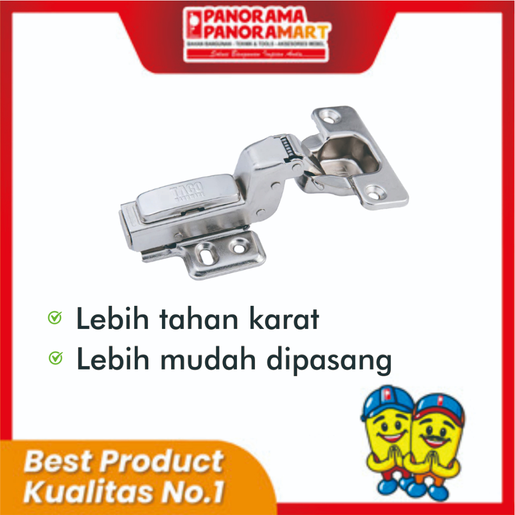 TACO Engsel Sendok Slow Motion 1 Pasang - ET 01C / ENGSEL SENDOK HIDROLIK TACO BENGKOK ET 01C