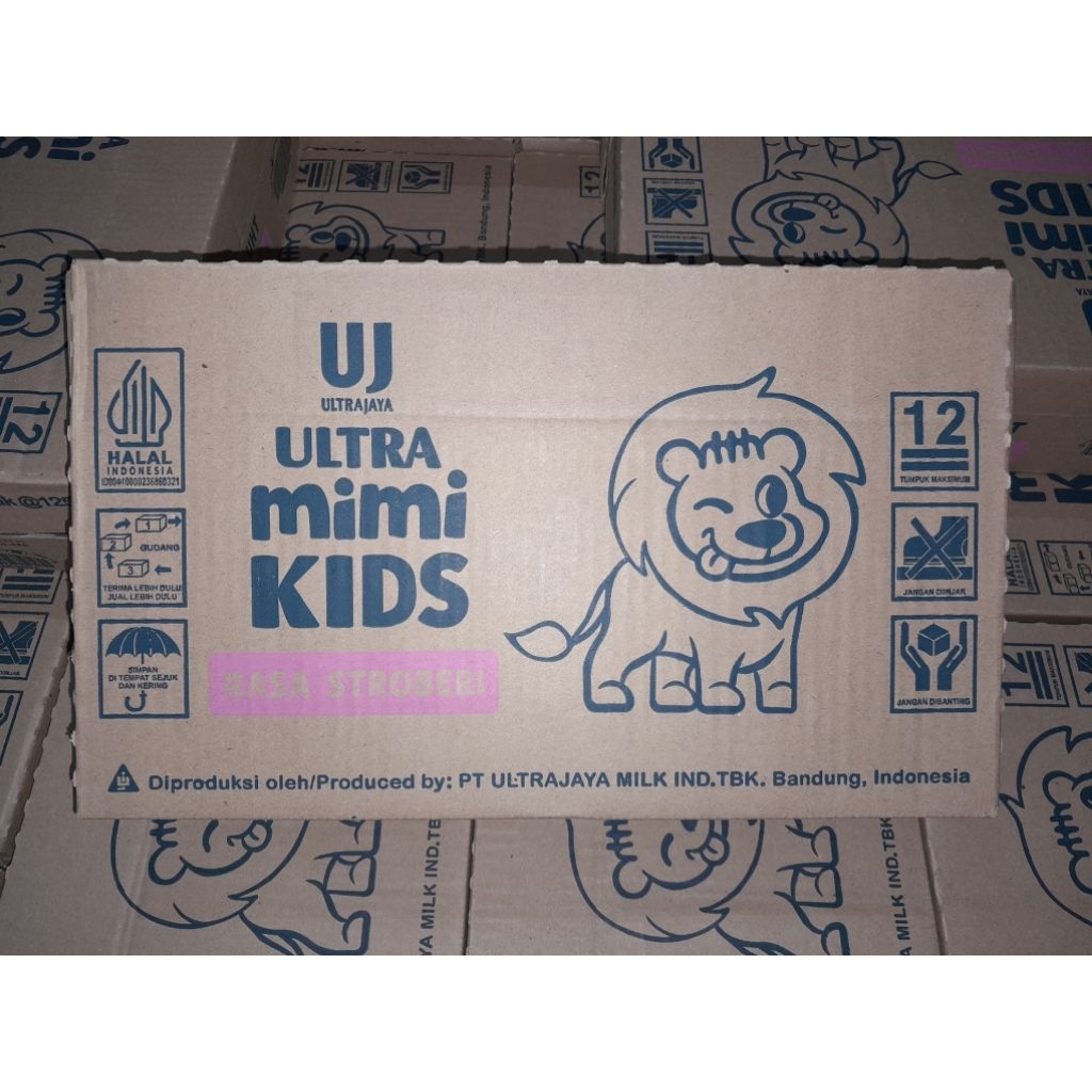 susu uht mimi kids stroberi sedotan untuk ukuran 125 ML