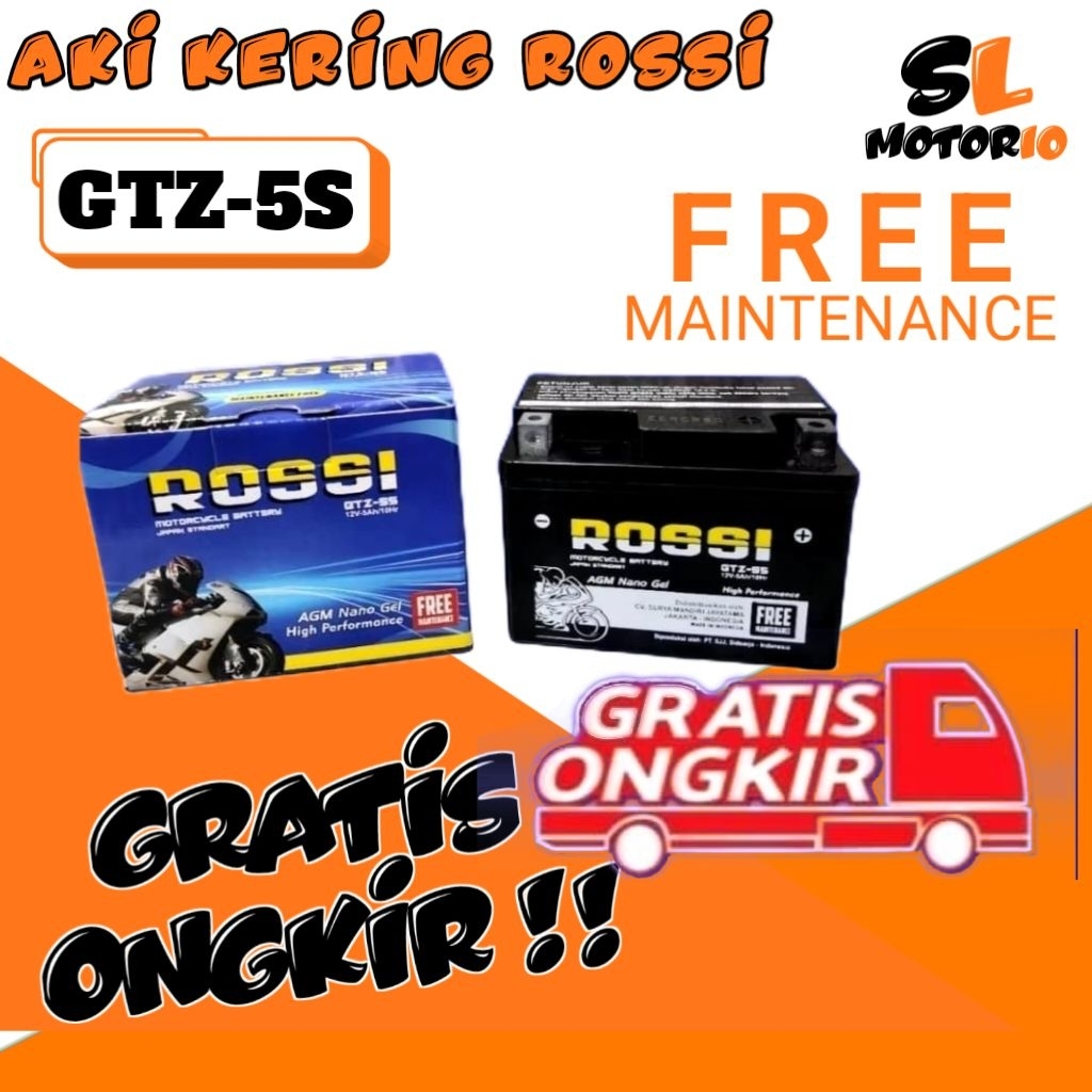 Aki Kering Honda Beat GTZ5S Accu Kering MF