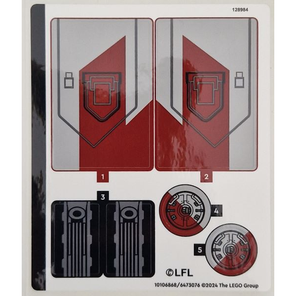 Lego Parts - 75362stk01 - Sticker Sheet for Set 75362 - (10106868/6473076)