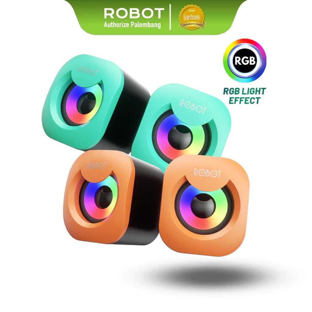 ROBOT Speaker USB RS180 Multimedia Portable Speaker Music Mini for Gaming Computer Laptop etc Origin