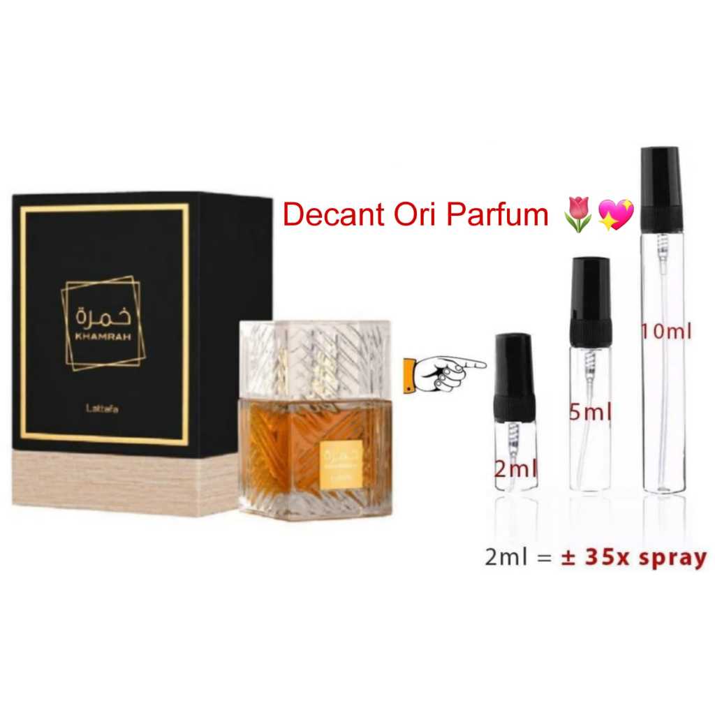 Decant Lattafa Khamrah EDP 10ML 5ML 3ML 2ML