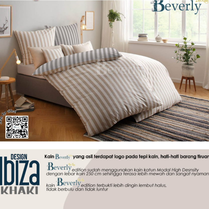 Sprei Katun BEVERLY IBIZA  | Sprei Home Industry dari Katun CVC Premium | Sprei Uk.90,100,120,160,18