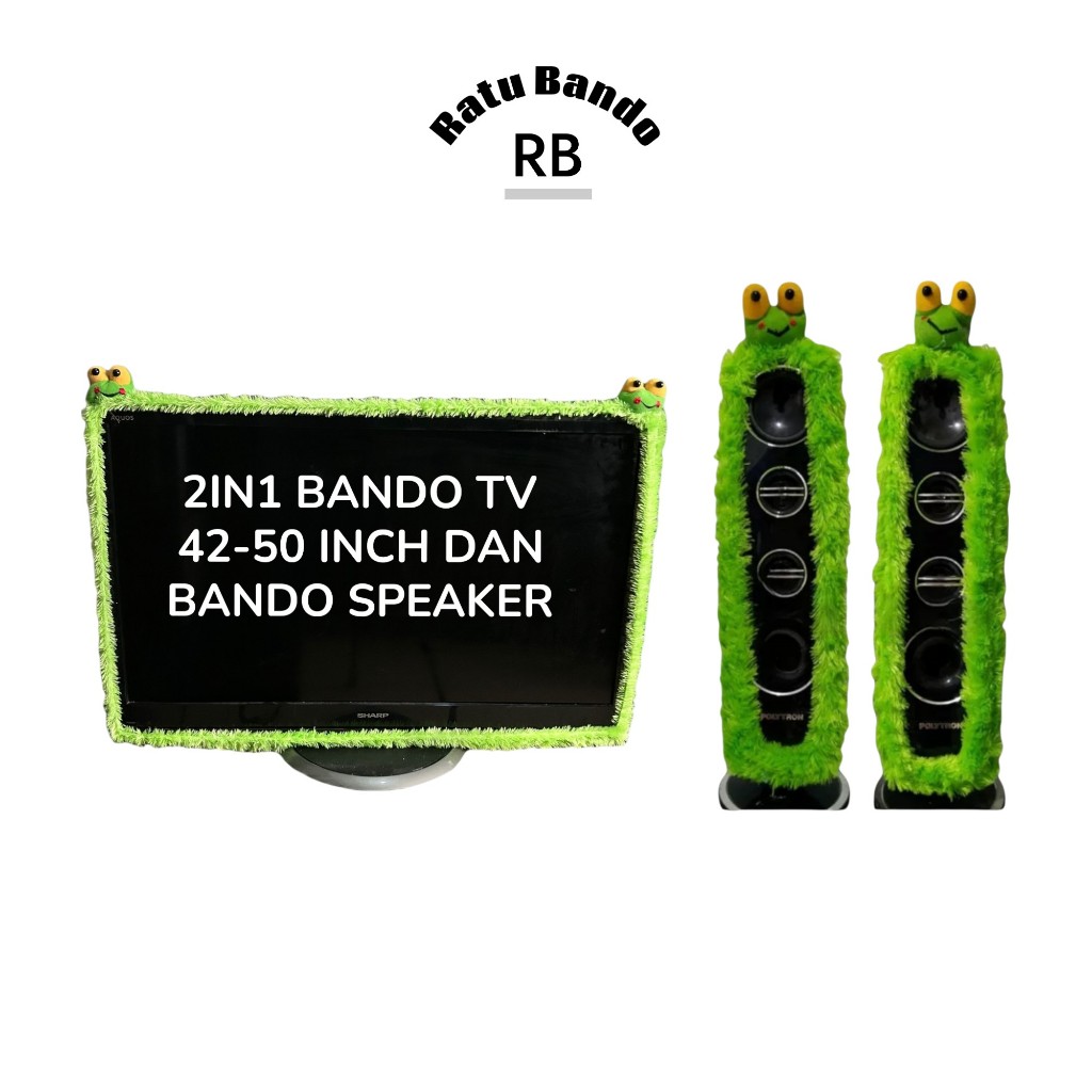 Paket Hemat 2in1 Bando, Sarung Tv 42-50 inch Dan Bando Speaker Karakter