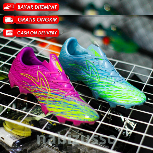 Sepatu Sepakbola Specs Accelerator Alpha Nerve PRO IN Aqua - Sepatu Olahraga Sepak Bola Dewasa Pria 