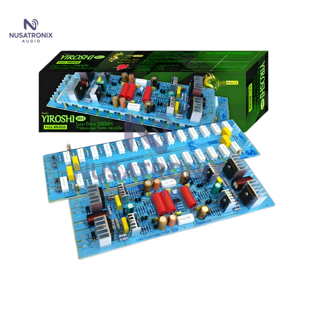 KIT POWER YIROSHI MK9 Super Driver 2200W FULL BRIDGE SYSTEM TANPA TRANSISTOR FINAL
