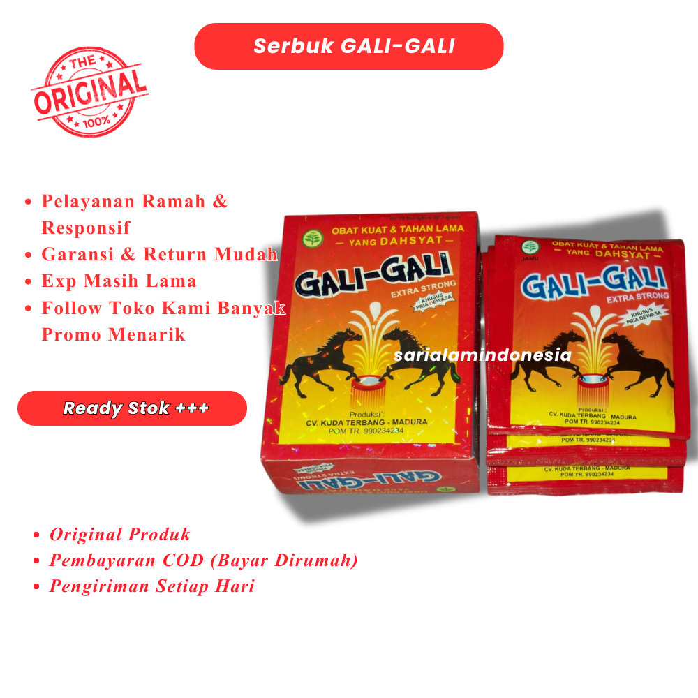 Jamu Serbuk Gali Gali Merah Original Stamina Pria Dewasa