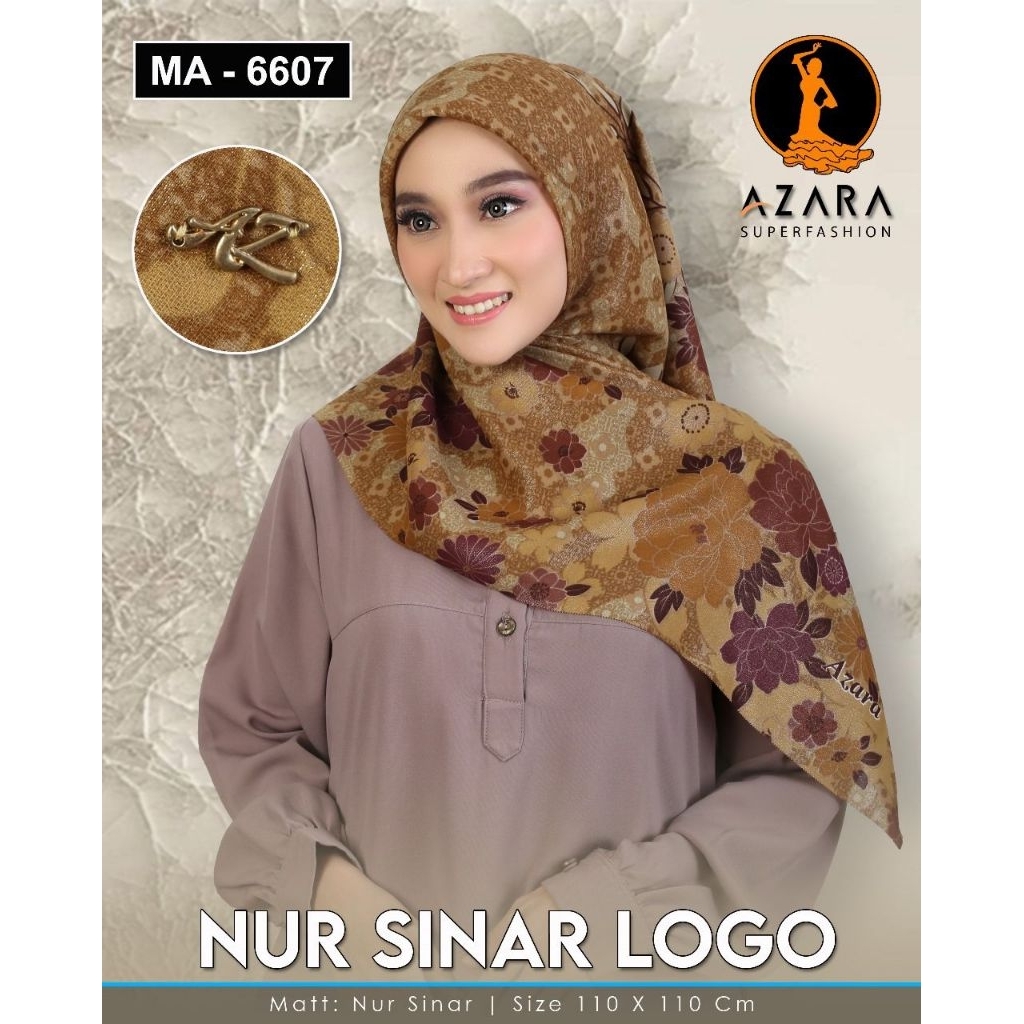 NUR SINAR AZARA LACER CUT AZARA | JILBAB SEGI EMPAT NUR SINAR AZARA LC | JILBAB POLOS NUR SINAR AZAR
