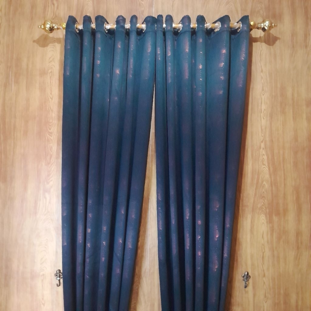 Gorden Jendela Dan Pintu Mewah Dan Elegan | Gorden Smokring Warna Hitam