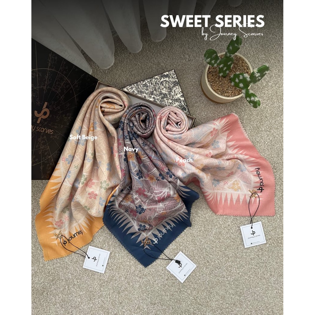 Jilbab Segi Empat Reguler Journey Scarves Sweet Series by Journey Scarves