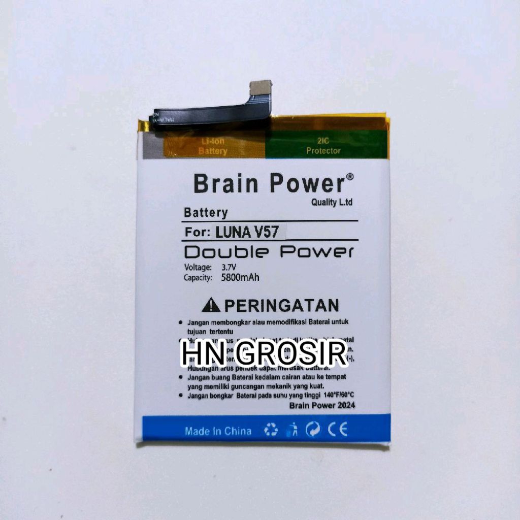 Baterai Battery Luna V57 batre hp Luna V 57 Double power battery hp