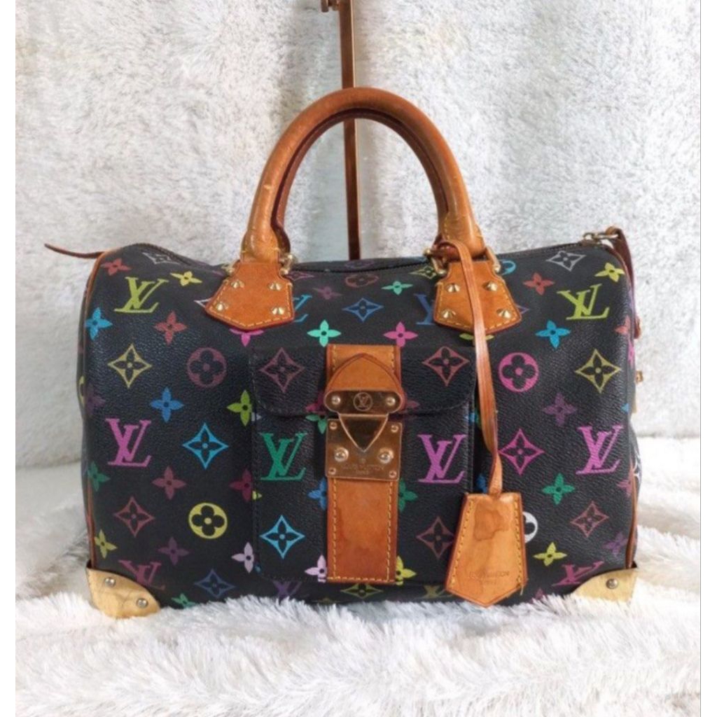 Tas Preloved Elpong LV* Speedy Multicolour