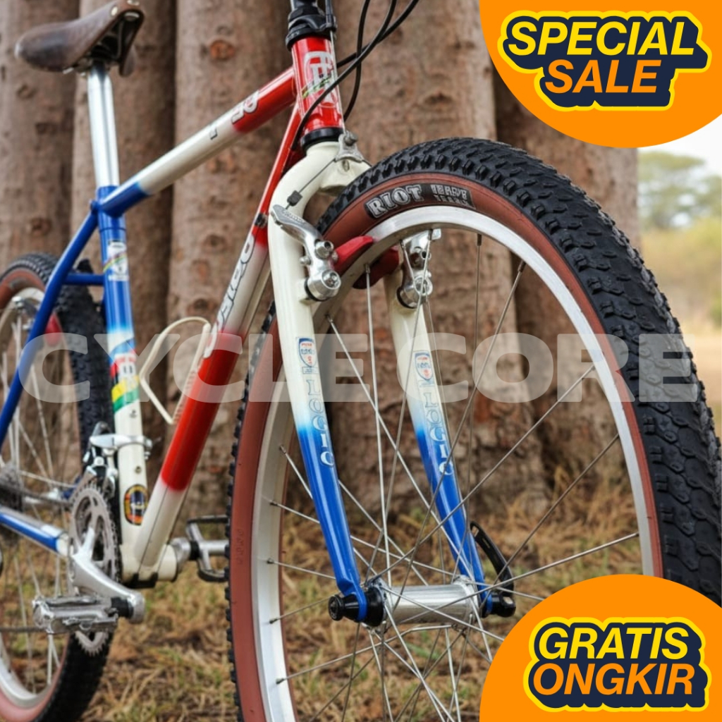 Ban Luar Sepeda Kalcer 26 x 2.125 Gumwall Tanwall Skinwall Wispy RIOT Ban Sepeda Gunung MTB Federal