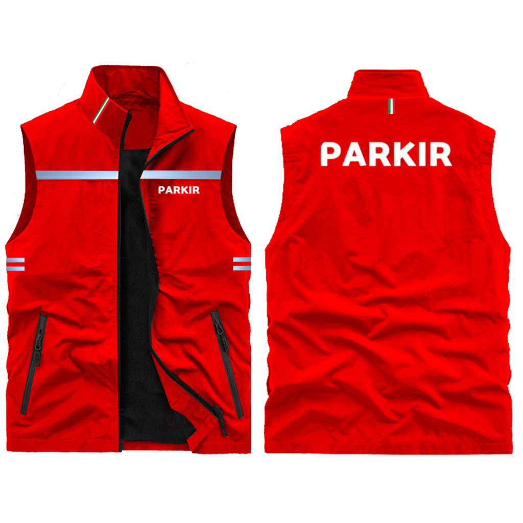 Best Seller - Rompi Outdoor Scotlight Parkir Pria Keren Kece Terbaru Bisa Custom