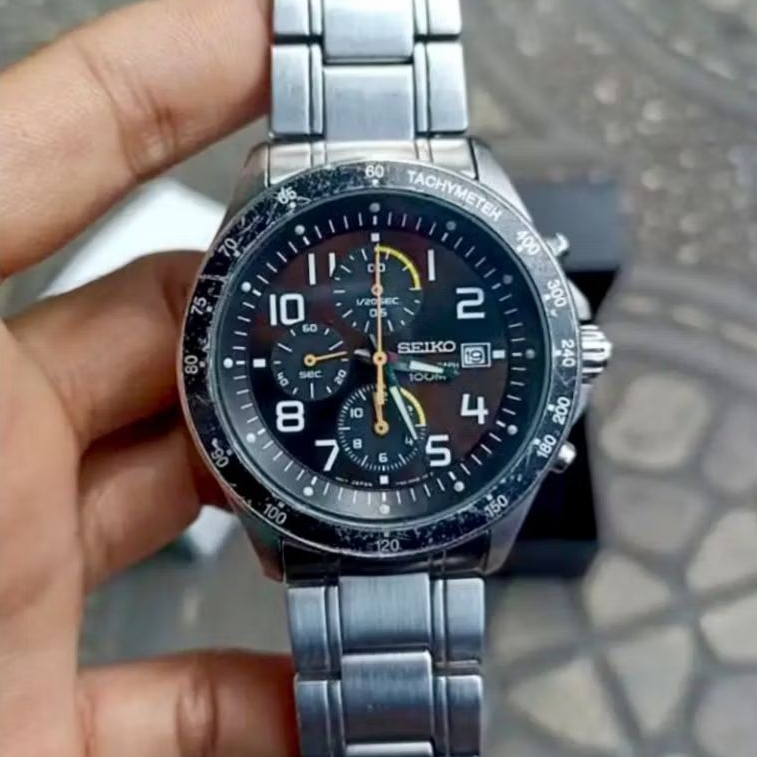 Jam Tangan Original Original Seiko Chronograph