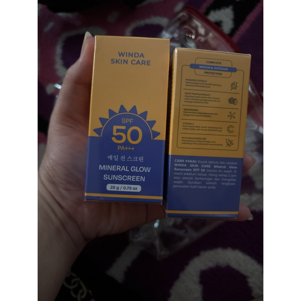 mineral sunscreen korea winda skincare spf 50