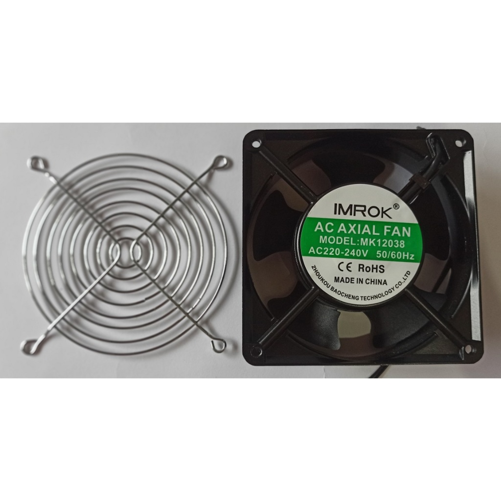 Fan ac 220v 12cm dengan grill kipas ac220v cooling fan