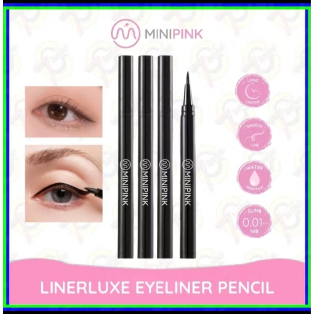 Eyeliner Pensil Alis Korea Cair Warna Hitam Anti Air Make Up Waterproof Pen