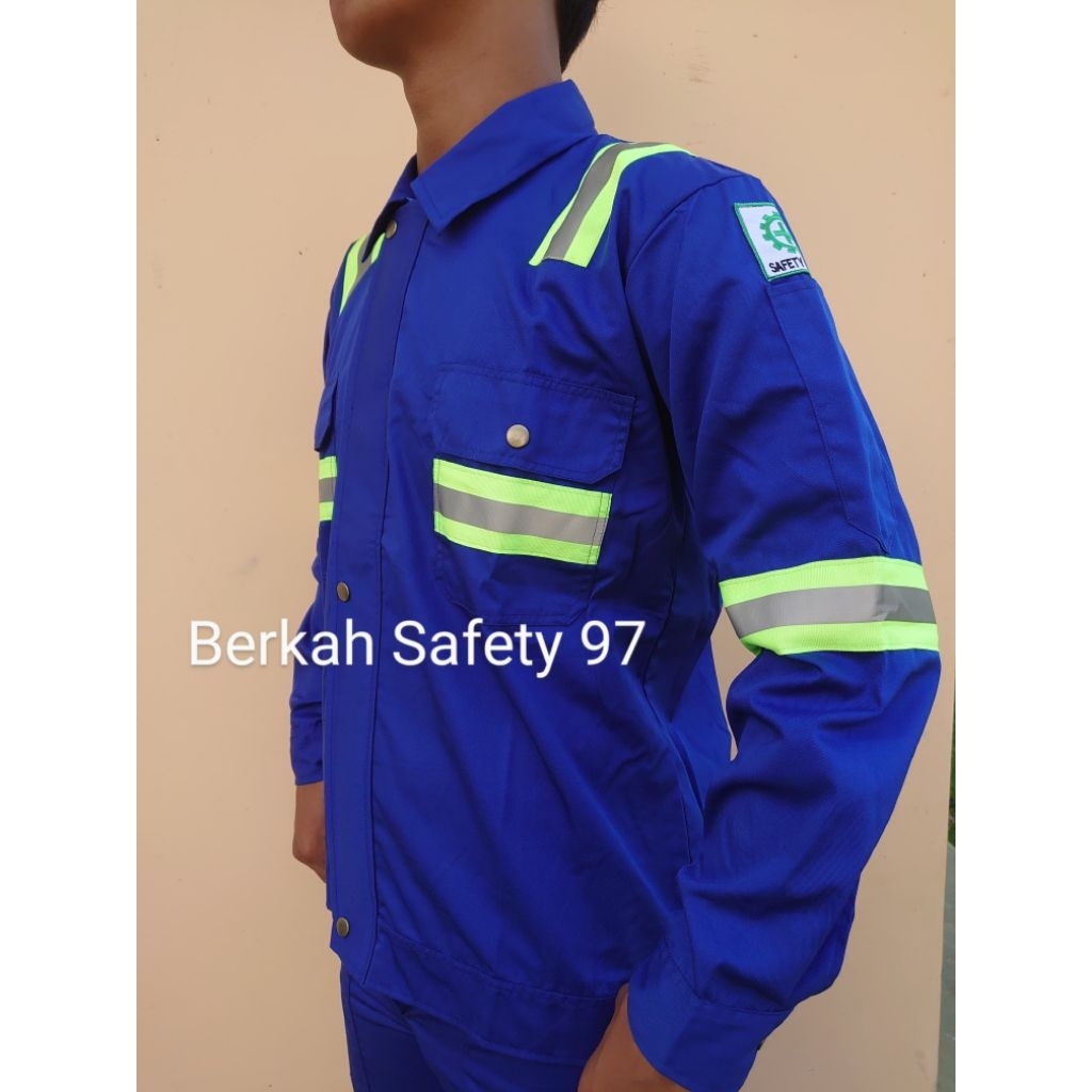Baju atasan Safety K3/ wearpack baju proyek/ werpack baju safety k3+bordir