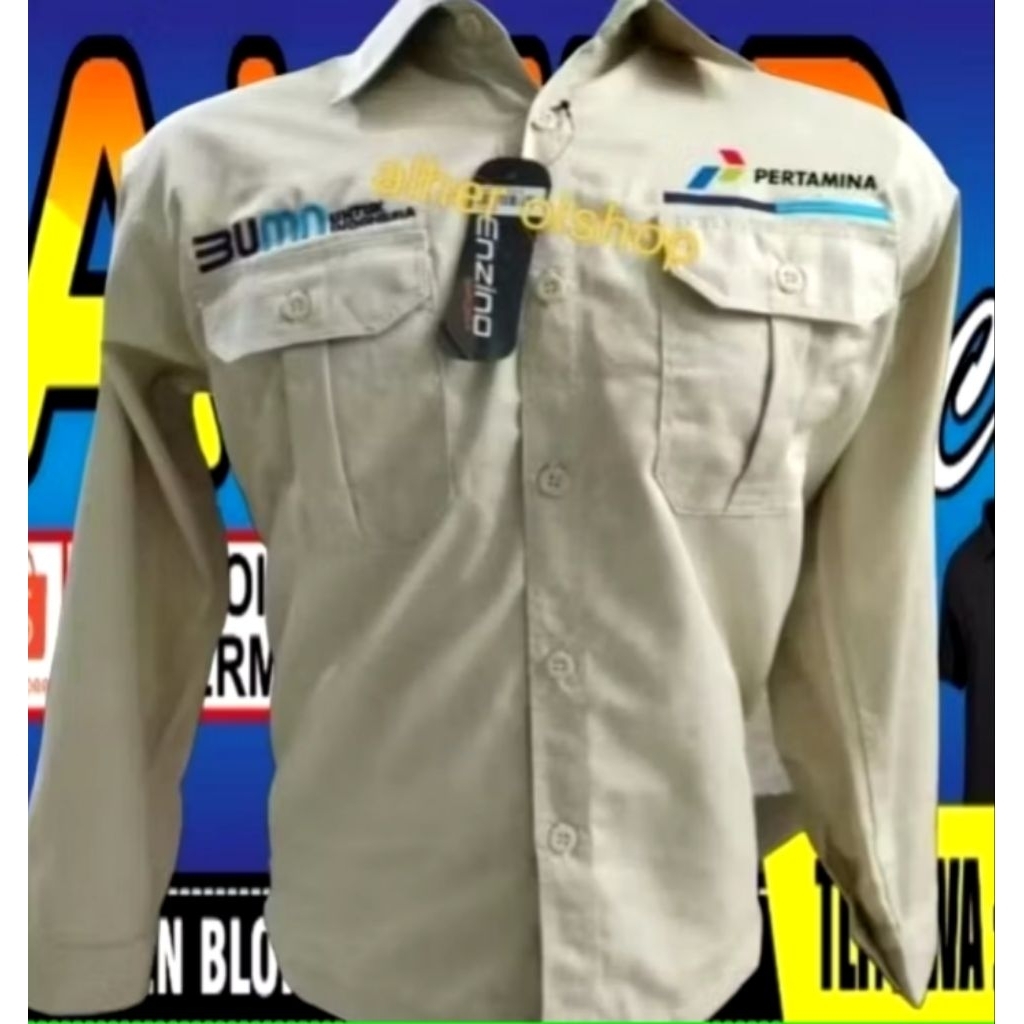kemeja Pertamina baju kerja Pertamina seragam kerja Pertamina kemeja Pertamina baju Pertamina seraga