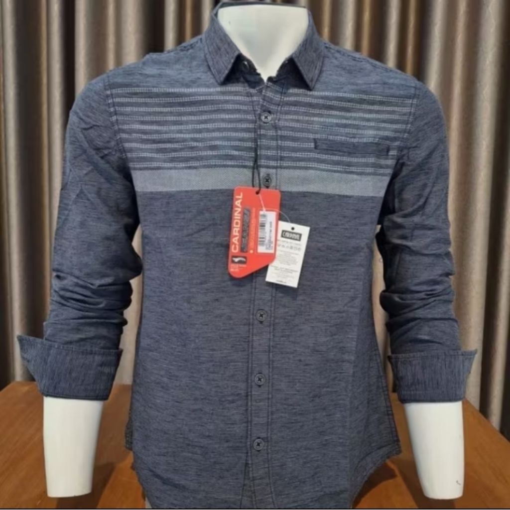 KEMEJA CARDINAL JEANS ORIGINAL LENGAN PANJANG SLIMFIT