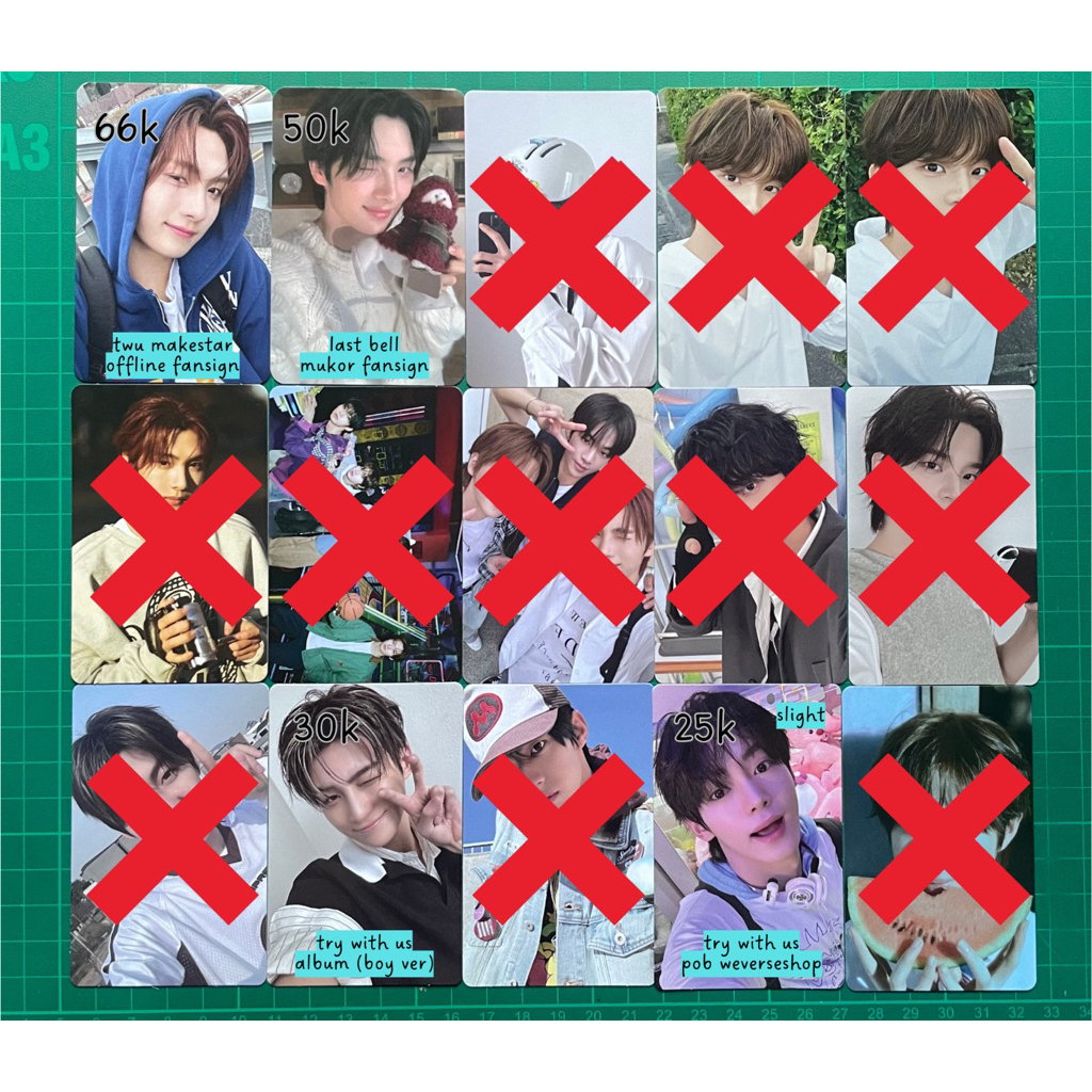 PHOTOCARD TWS SHINYU DOHOON YOUNGJAE HANJIN JIHOON KYUNGMIN (LAST BELL, TRY WITH US, HAJIMEMASHITE) 