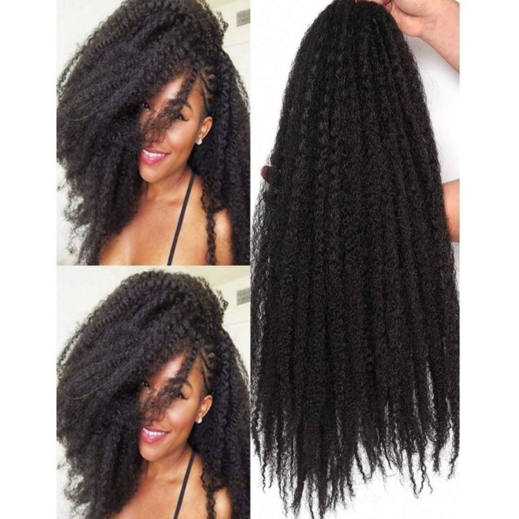 RAMBUT SAMBUNG AFRO PANJANG RAMBUT SAMBUNG KERITING RAMBUT SULAM AFRO PANJANG RAMBUT AFRO EXTRA VOLU